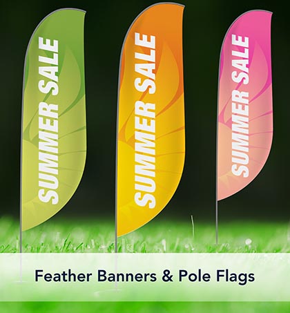 Feather Banners and Pole Flags